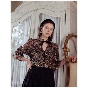 NWOT Anthropologie Sister Jane Party Top  Size Small